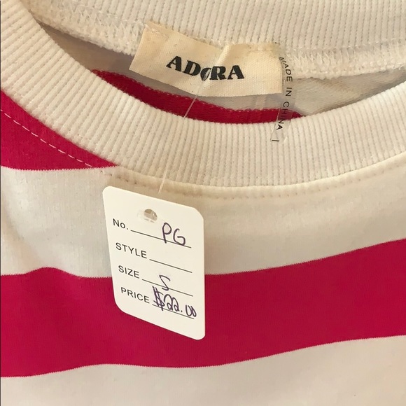 Pink and white sweater NWT - Picture 2 of 3